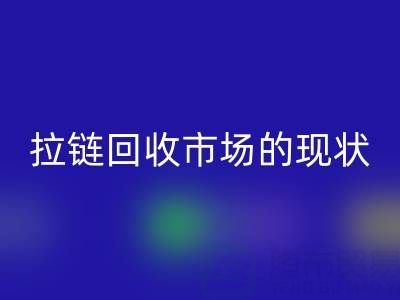 拉链回收市场的现状:机遇与挑战并存